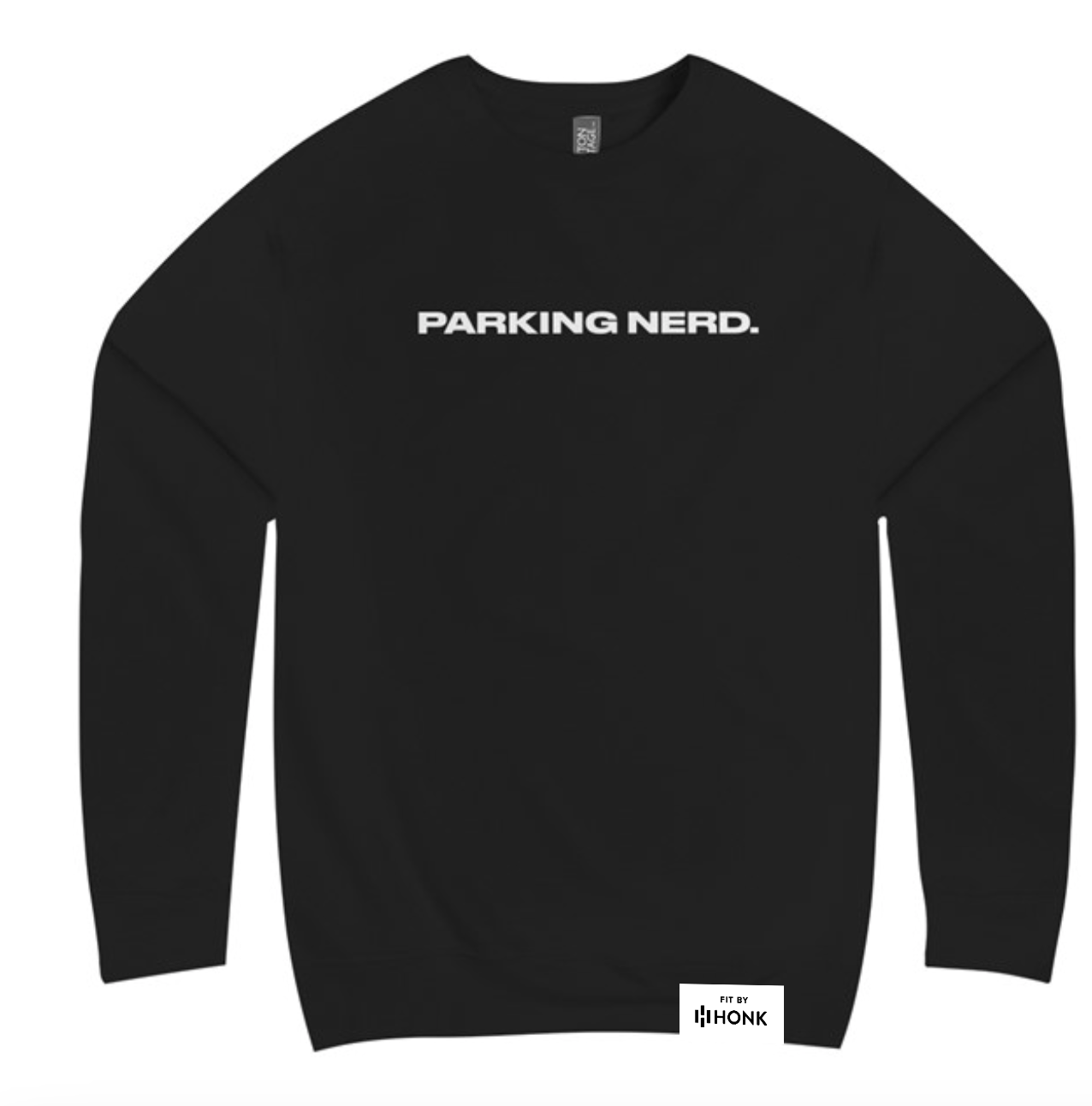 Parking Nerd Black Crewneck
